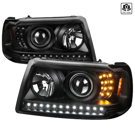 Spec-D Tuning 01-11 Ford Ranger Projector Headlights, 2LHP-RAN01JM-TM 2LHP-RAN01JM-TM